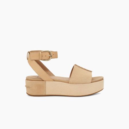 UGG Chapala Beige Sandals for Women (WHLK89360)